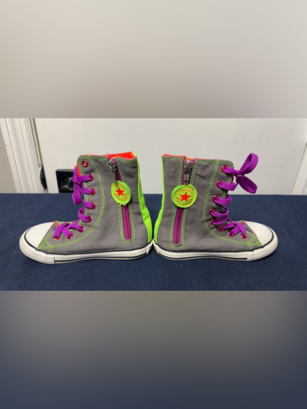 RARE | Converse All Star | XX-HI Knee High Sneakers | Gray, Lime, Purple, Orange